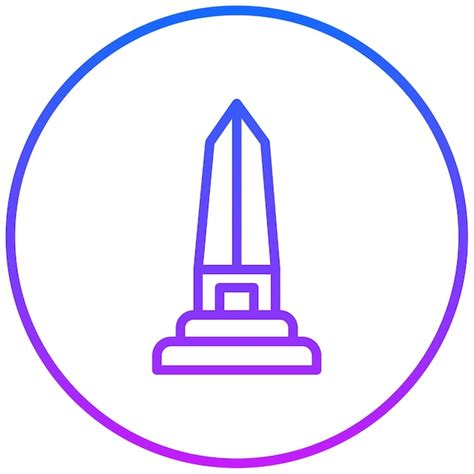 Premium Vector Obelisk Vector Illustration