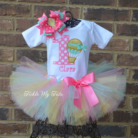Hot Air Balloon Birthday Tutu Outfit Balloon Birthday Etsy
