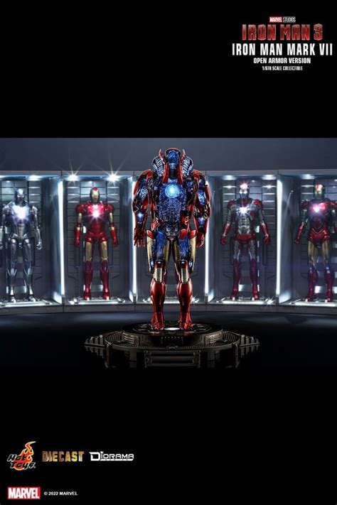 Hot Toys Iron Man 3 DS004D51 Iron Man Mark VII Open Armor Ver 1 6 Scale Collectible Diorama