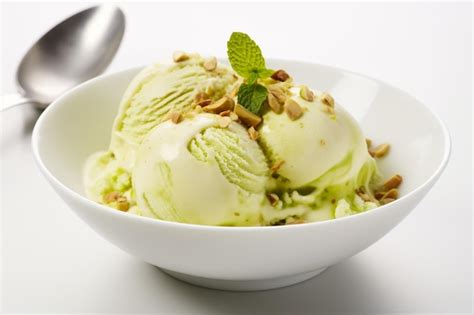 Premium Photo Delicious Pistachio Flavour Gelato