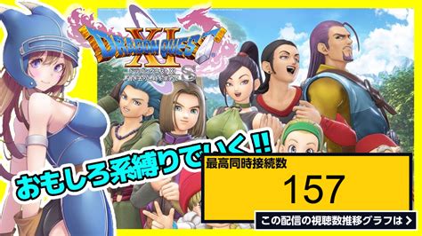 ライブ同時接続数グラフ『【ドラクエ11sdq11s】ネルセン試練などなど！裏ボス戦準備中🔴ドラゴンクエストxi 声優さんが豪華！34