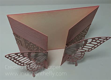 Butterfly Fancy Gate Fold Card Inking On The Fly