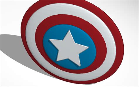 3d Design Captain Americas Shield Tinkercad