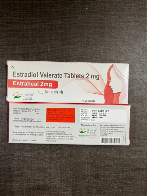 ESTRADIOL 2mg TABLETS, For Personal, Packaging Type: Strip at Rs 419 ...