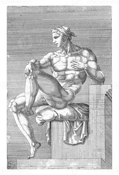 Seated Nude From The Sistine Chapel Stock Photo At Vecteezy