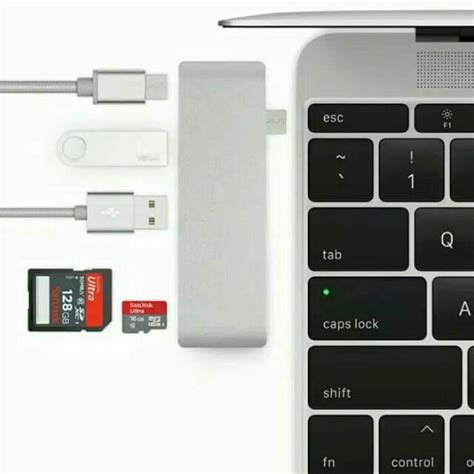 Jual Konventer Macbook Dongle USB C To Card Reader Hub USB 3 0 N USB