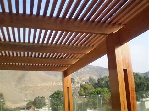 Techos Sol Y Sombra En Terraza Pergolas De Madera Mercado Libre