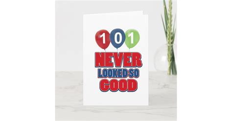 101 year old birthday designs card | Zazzle.com