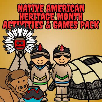 Native American heritage month activities & games pack | TPT