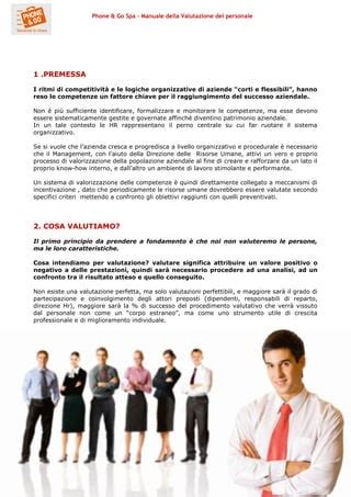 Manuale Valutazione Performance PDF