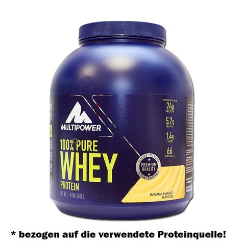 Multipower 100% Whey Protein 2000g Dose, 64,90