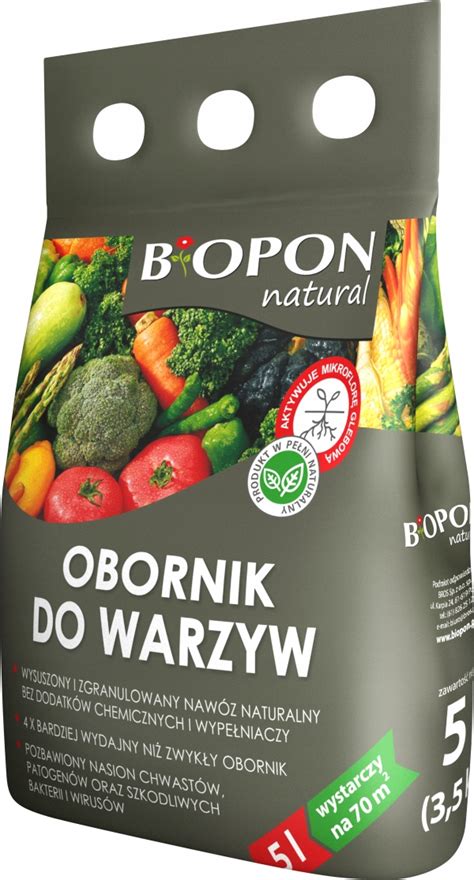 Biopon Natural Obornik Granulowany Do Warzyw L Cena Opinie