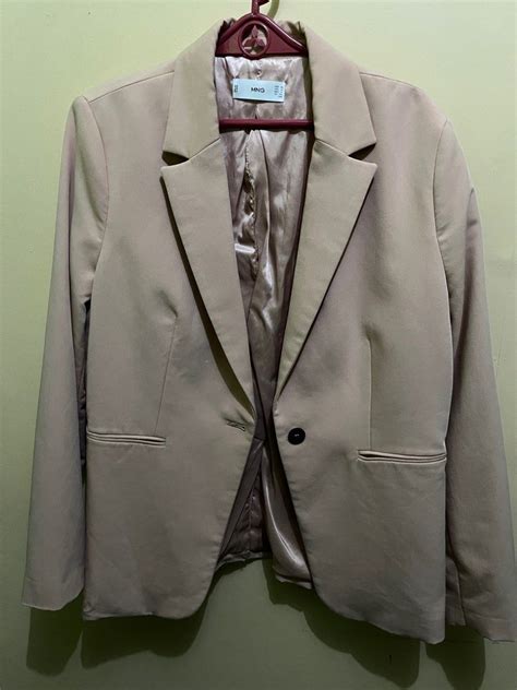Mango Nude Blazer On Carousell