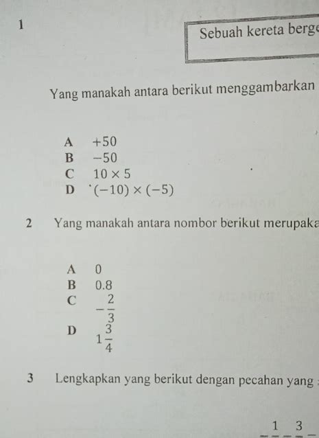 Solved Sebuah Kereta Berge Yang Manakah Antara Berikut Menggambarkan