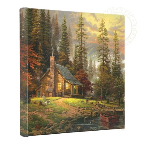 Thomas Kinkade Studios A Peaceful Retreat X Gallery Wrapped