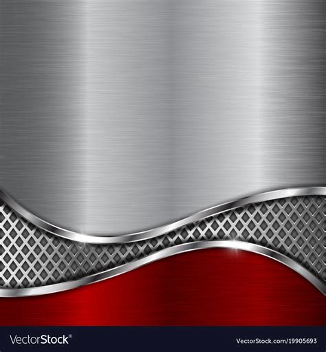 Metal Background With Steel Perforated Wave Vector Image