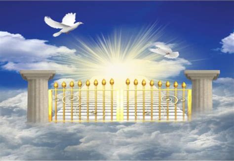 Heaven Backdrop Gate Of Heaven Paradise Gate Photography Background For