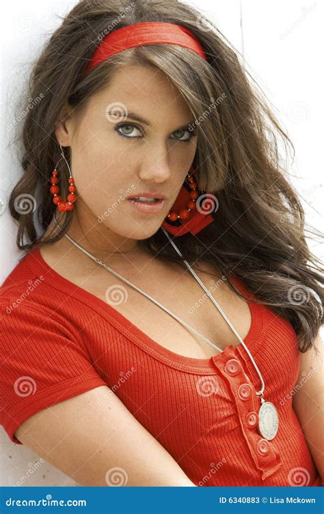 Brunette Fashion Model Stock Image Image Of Seductive 6340883