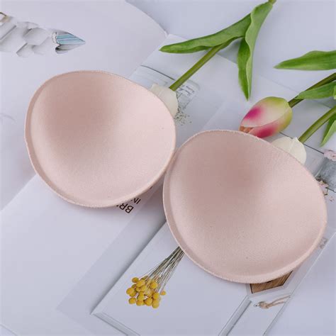 Pair Push Up Nude Sponge Bra Inserts Pads For Swimsuit Bikini Yoga Chest Enhancers Women
