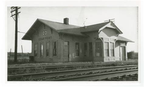 Atchison Topeka And Santa Fe Railway Company Depot Cedar Point Kansas Kansas Memory