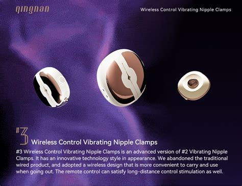 Wireless Control Vibrating Nipple Clamps BDSM Sex Toys