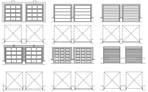 Overhead Door Cad Block Section Details Free 2d Dwg M