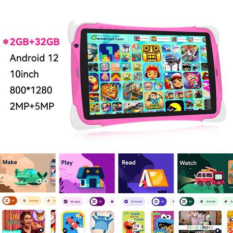 101 Android 12 Kids Tablet 32gb Wifi Preinstalled Apps With