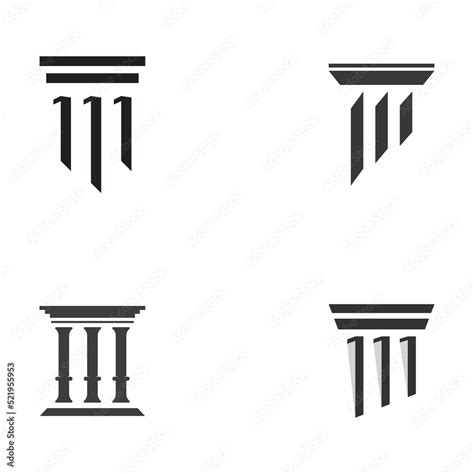 Museums, museum columns, museum lines, museum pillar logos. Museums ...