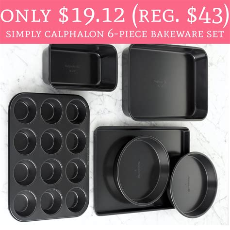 Only Regular Simply Calphalon Piece Bakeware Set Deal Hunting Babe