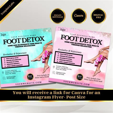 foot detox color chart 2