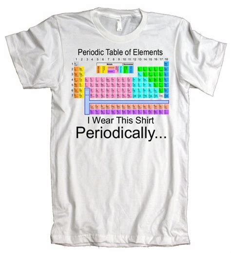 Amazon TeeShirtPalace I Wear This T Shirt Periodically Periodic