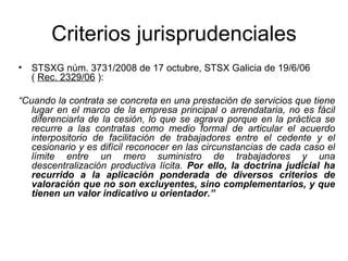 Contratos De Servicios Y Declaraci N De Laboralidad Criterios