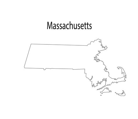 Massachusetts Outline Vector Art Icons And Graphics For Free Download