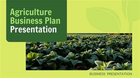 Minimalistic Agriculture Business Plan. Free PPT & Google Slides ...