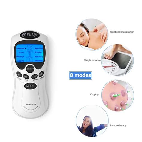 8 Modes Slimming Electric Body Massager Digital Tens Therapy Machine