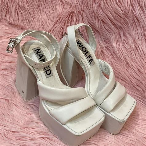 Naked Wolfe Jingle White Sz Amazing Condition Few Depop