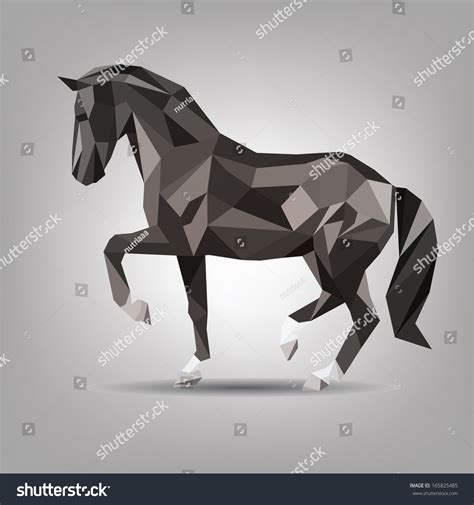 Vector Symbol Black Horse Stock Vector (Royalty Free) 165825485 ...