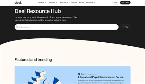 resource page examples  designing  content hub
