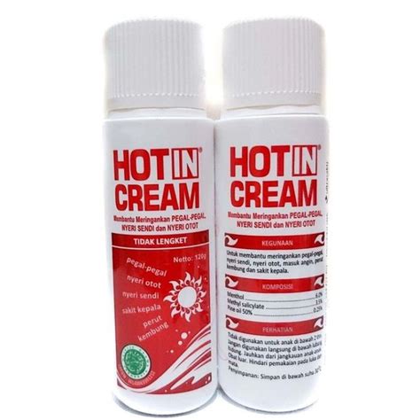 Jual HOT IN CREAM ORIGINAL BOTOL 120GR Hot In Cream 120gr Warna Putih Shopee Indonesia
