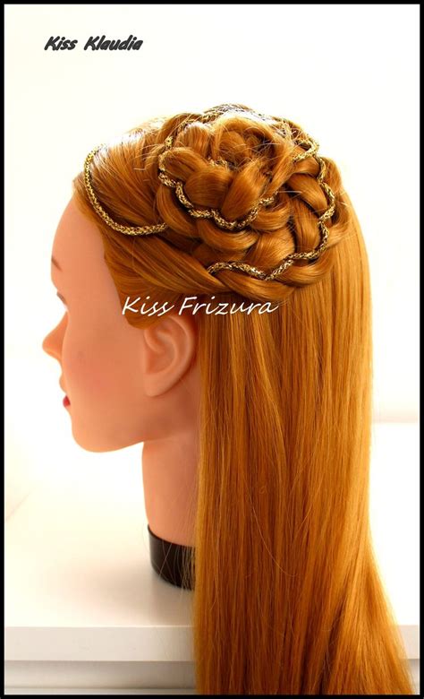 how to plait ribbon into hair