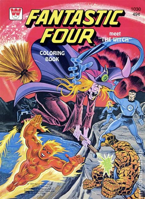 Fantastic Four Coloring Book Sc 1970 1980 Whitman Comic Books