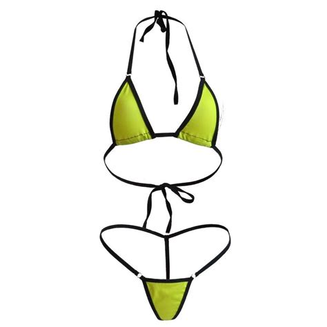 Extreme Micro Bikini Kruisloze Bikini Micro Mini Bikini Groene Etsy Belgi