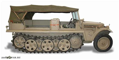 Полугусеничный артиллерийский тягач Sd.Kfz. 10