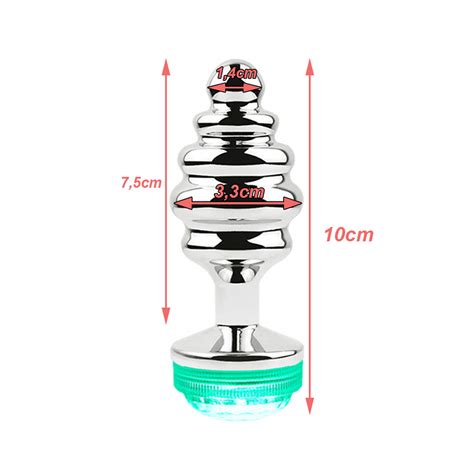 Plug Anal Escalonado Led M X Cm