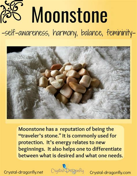 Metaphysical Information About Moonstone Great In Tumbled Stones Or