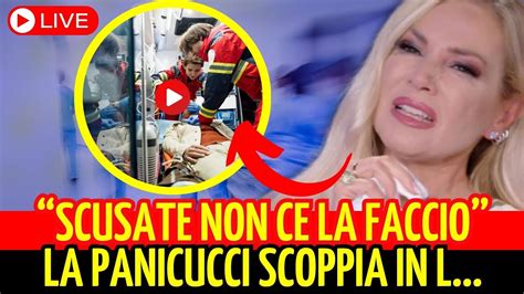 Shock In Diretta Federica Panicucci Scoppia In Lacrime La Conduttrice