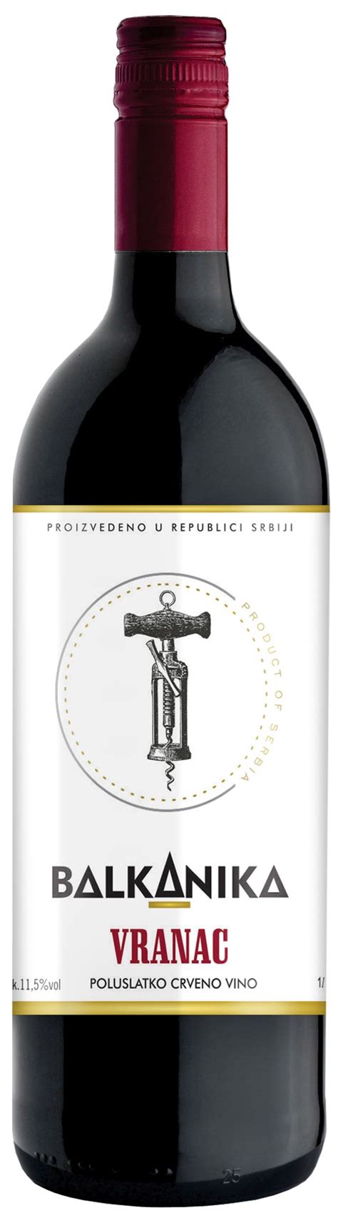 Вино Балканика Вранац кр.п/сл.10,5-11,5% 1л заказать и забрать в любом ...