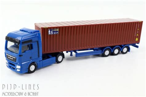 Herpa Man Tgx Xxl Vrachtwagen Combinatie Pijp Lines Modelbouw