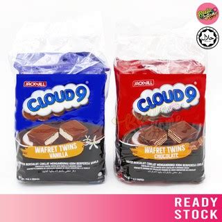 Cloud 9 Wafret Twins 6x4s Vanilla Chocolate Kaya Pandan Snack Wafer