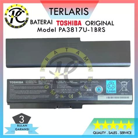 Jual Baterai Laptop Toshiba Satelite L L Series Model Pa U